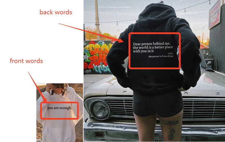 Dear Person Behind Me, Hoodie